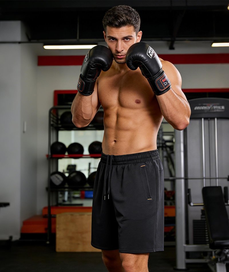 Little Beauty 3 Pack Mens Gym Basketball Shorts 9" Fast Dry Running Athletic Shorts with Pockets for Casual Workout Black Black Black L