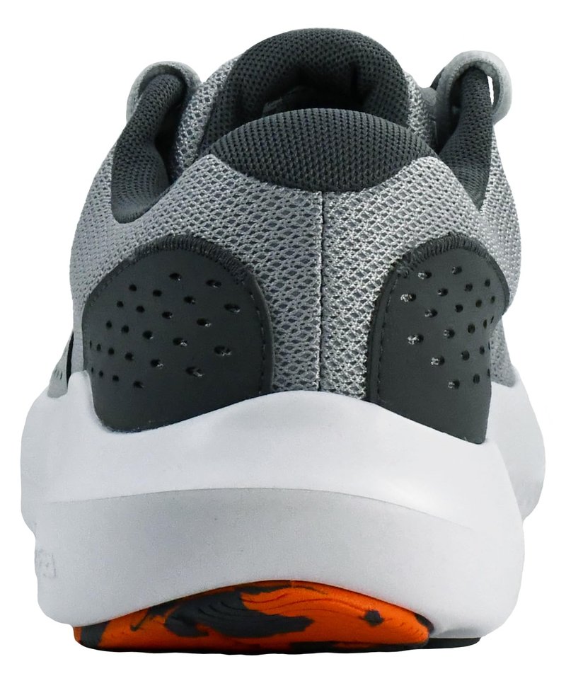 Under Armour Men's Charged Surge 4 Sneaker, Mod Gray/Castlerock/Team Orange, 10