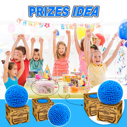 3D Puzzle Maze Ball Games, Memory Game Brain Teasers Mind Gravity Maze for Kids Teens and Adults, Fun Travel Toys for Boys Girls Gifts Stocking Fillers for Teenage (Blue)