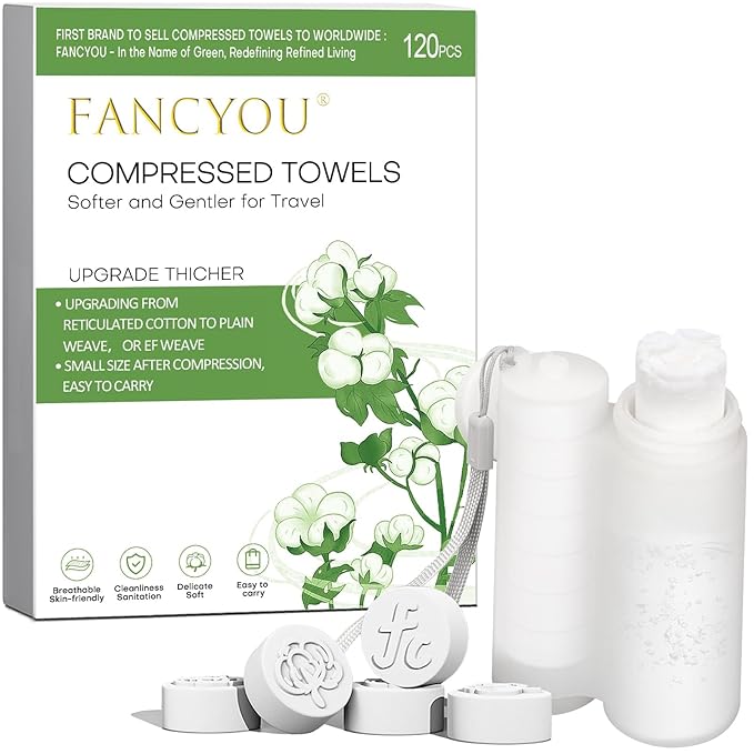 Compressed Towel Tablets 120 Count