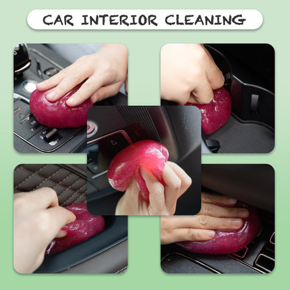 Cleaning Gel for Car Cleaner Cleaning Kit Automotive Air Vent Dust Cleaning Car Slime for Auto Cleaning Putty Universal Dust Car Accessories Car Interior Cleaner Keyboard Cleaning Laptop Cleaner