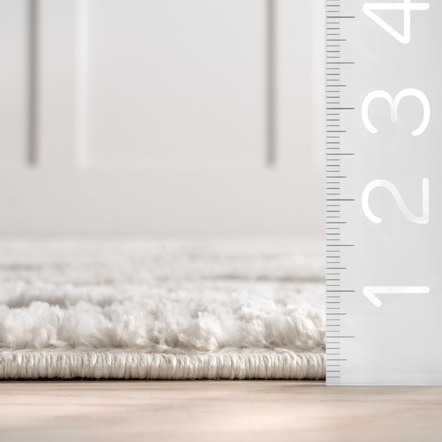 nuLOOM Oval 4x6 Ansley Moroccan Tassel Area Rug, Light Grey, High-Low Textured Bohemian Design, Plush High Pile, Stain Resistant, For Bedroom, Living Room, Hallway, Entryway