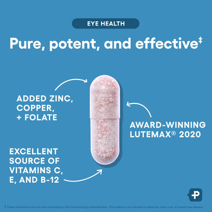Areds 2 Eye Vitamins - Lutein, Zeaxanthin & Bilberry Extract - Supports Eye Strain, Dry Eyes, and Vision Health - 2 Award-Winning Clinically Proven Eye Vitamin Ingredients - Carotenoid Blend