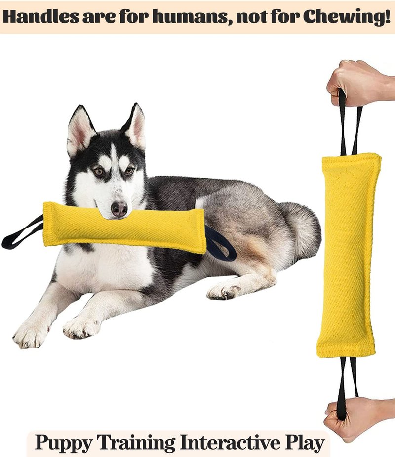 Clysoru tug Toy for Dogs Tug of War Dog Puppy Bite with 2 Strong Handles Made Durable Tear Resistant Stitches