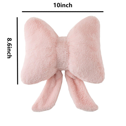 Bow Pillow Throw Pillows Butterfly Shaped Decorative Cute Pillows for Bed Sofa Cute Home Decor,Pink 10 * 8inch