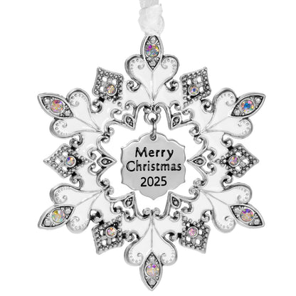 Laraine Christmas Tree Ornaments – 2025 Decorative Hanging Pendant of Car Charm Holiday Keepsake Gift Home Decor (Snowflake (2025))