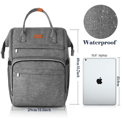 RJEU Laptop Backpack Women, Anti-theft School Backpack for Teenager Girls,Waterproof High School Bookbag Computer Bag with USB Charging Port for Travel Business College