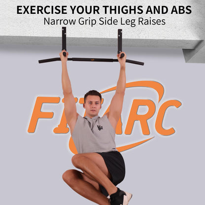 Fitarc Joist Mount Pull Up Bar, Chin Up Bar Ceiling Mount, Heavy Duty, Workout for Home Gym, 42 in Wide -Patent Pending