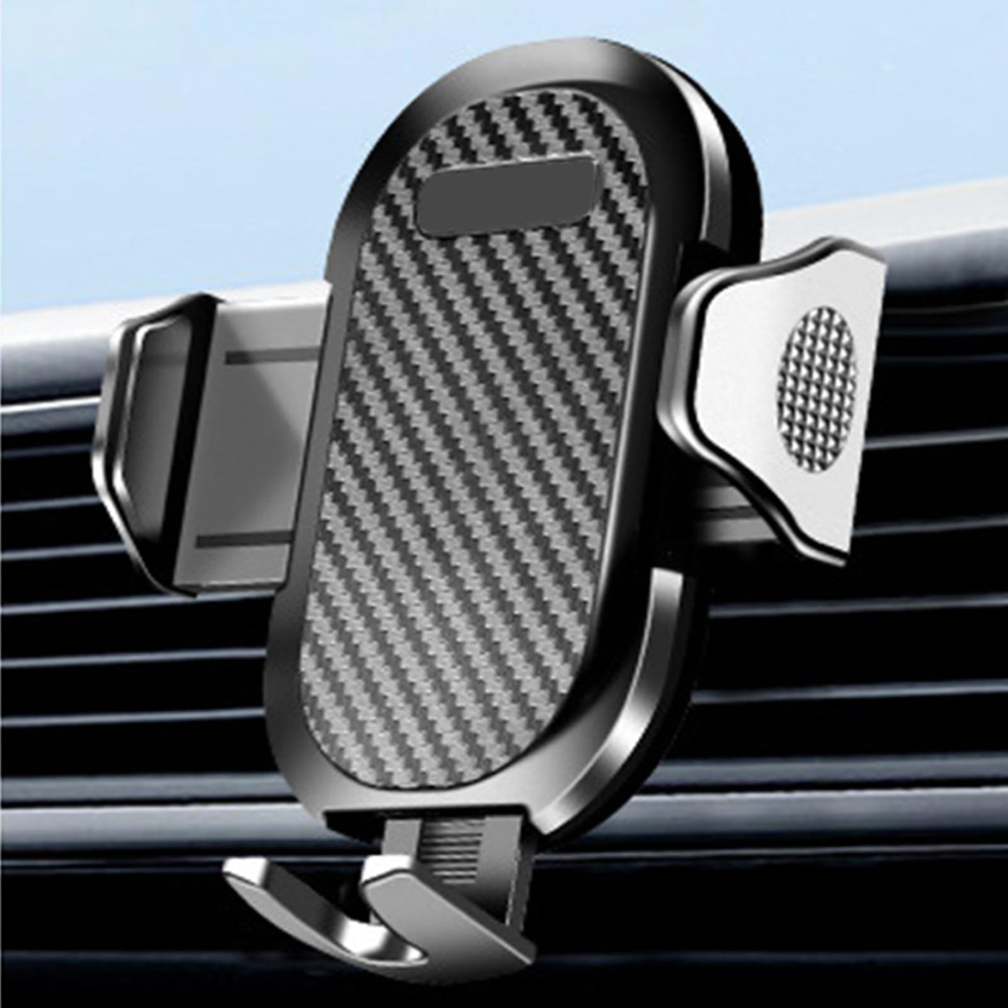 Car Phone Holder Mount Phone Mount for Car Windshield Dashboard, Air Vent Cell Phone Car Mount, Universal Automobile Cradle Fit for iPhone Android and All Smartphones, Dark Black