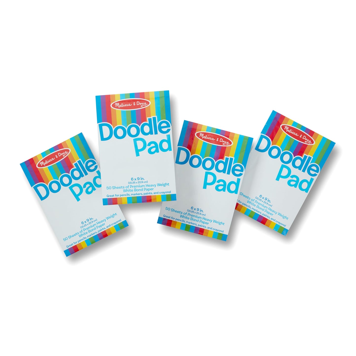 Melissa & Doug Drawing Paper Pad (6 x 9 inches) - 50 Sheets, 4-Pack