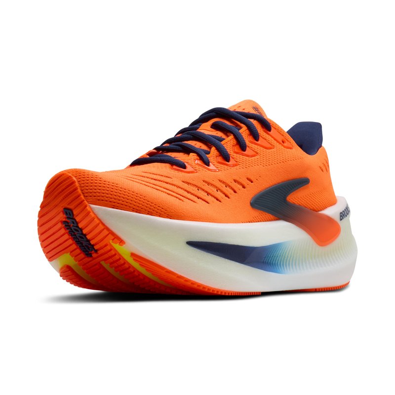 Brooks Men’s Glycerin Max 2 Neutral Running & Walking Shoe - Orange/Beacon Blue/Nightlife - 9.5 Medium