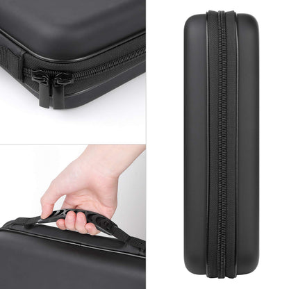 KUOCDSIK CD Case, 192 Capacity Hard EVA Protective Blu-ray CD Wallet Double Zipper Hand Strap Portable Disc Organizer DVD Case for Car Travel (192 Capacity, Black192)
