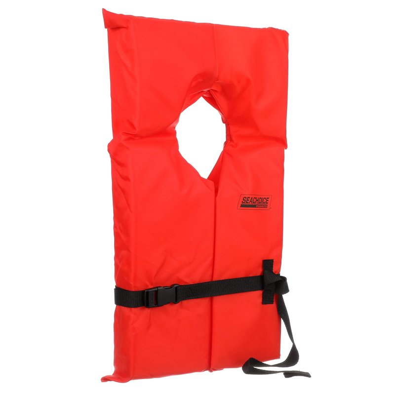 SEACHOICE 85580 Life Vest, Type II Personal Flotation Device â€“ Orange â€“ Adult XL