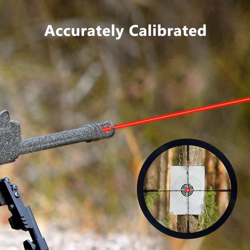 CVLIFE Bore Sight Cal for 223 5.56mm Rem Gauge Red Dot Boresighter with Two Sets Batteries