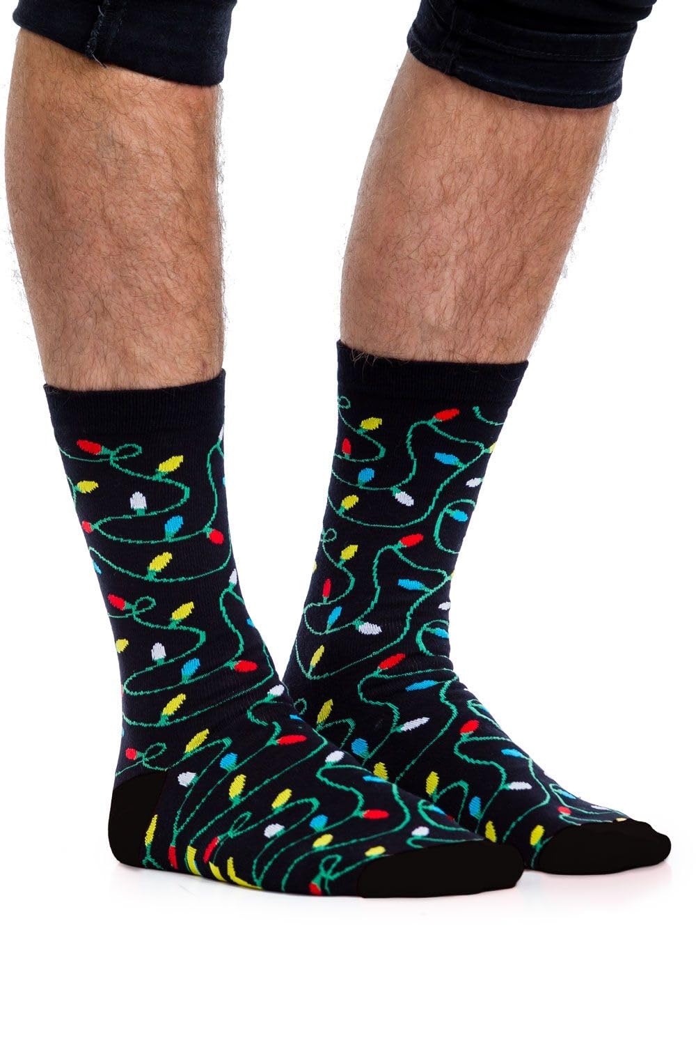 Tipsy Elves Men's String of Lights Sock