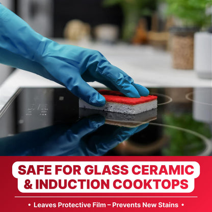 Nordicare Hob Cleaner Glass Ceramic - Induction Stove Top Cleaner Polish and Protector for Everyday Use - Made in Denmark (500ml)