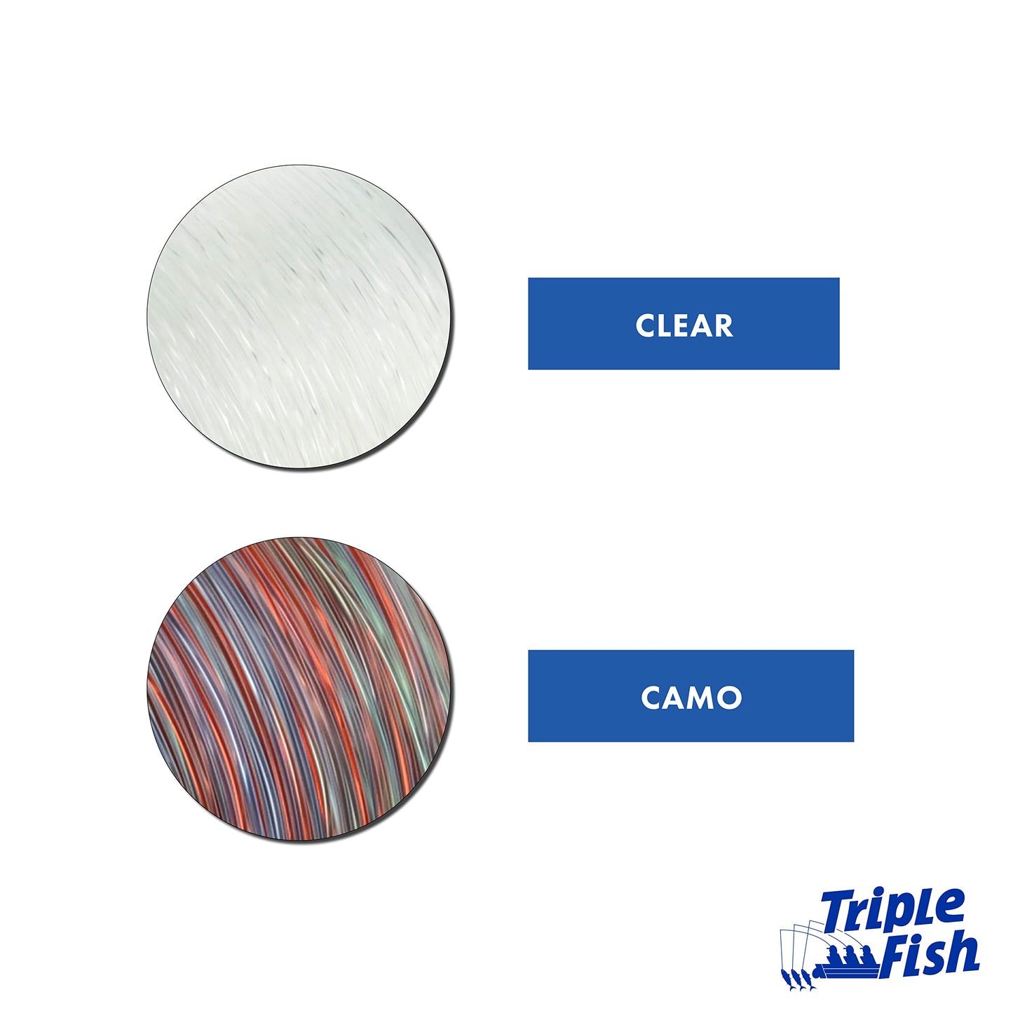 Triple Fish Monofilament Leader, 40 lb / 18.1 kg Test.024 in / 0.60 mm Dia, Clear, 50 yd / 46 m