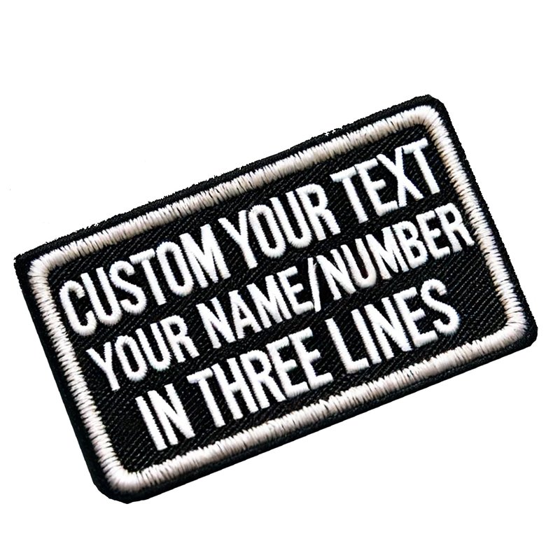 Customized Name Patch, Personalized Removable Tactical Patches Hook and Loop, Embroidered Military Name Patches for Dog Harness, Backpacks, Jackets (
