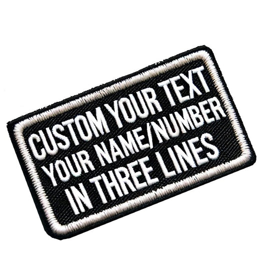 Customized Name Patch, Personalized Removable Tactical Patches Hook and Loop, Embroidered Military Name Patches for Dog Harness, Backpacks, Jackets (