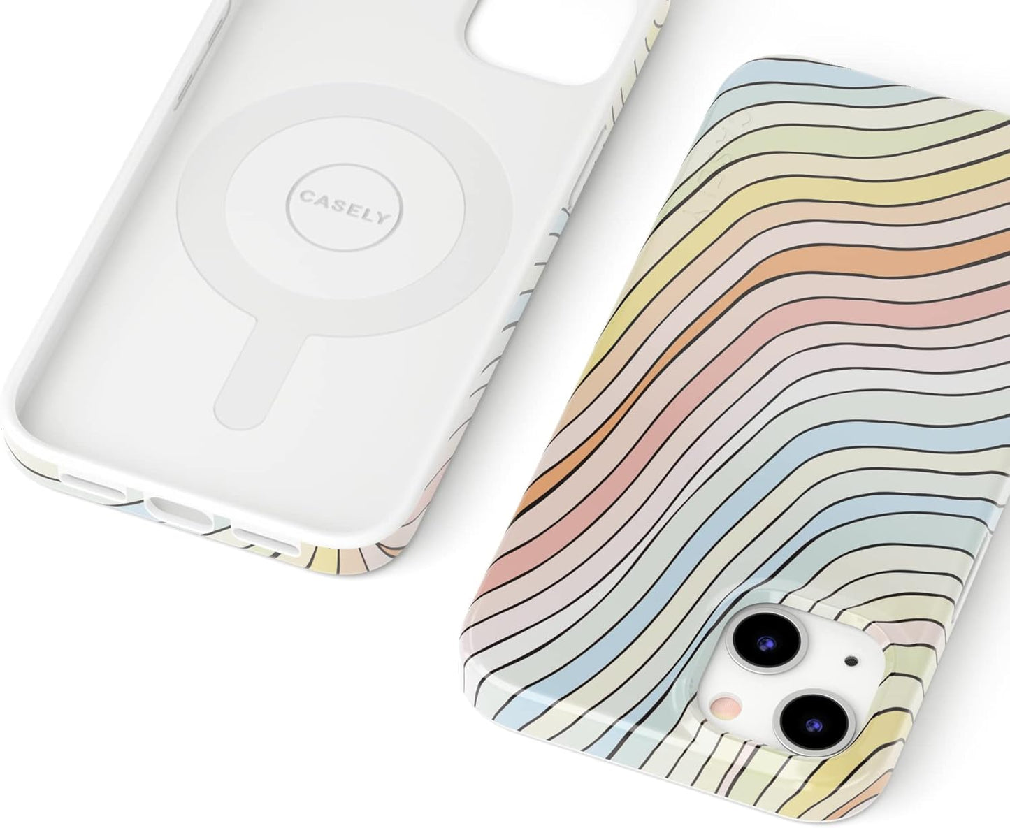Casely iPhone 13 Case | Field of Flowers | Pastel Floral | Compatible with MagSafe | Classic Ultra Slim Design