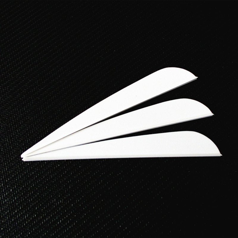Letszhu 4-Inch Plastic Feather Fletching Vanes for DIY Archery Arrows | 50 Pack
