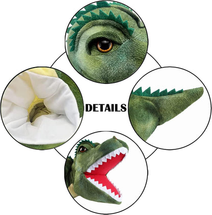 Hand Puppets Dinosaur Puppets for Kids, Dinosaur Toys for Boys Girls, Plush Dinosaur Stuffed Animal Story Toys Gifts for 3-6 Year Old Boy (T-Rex)