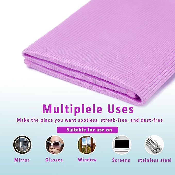 6 Pack Glass Cleaning Cloth Microfiber Cleaning Cloth