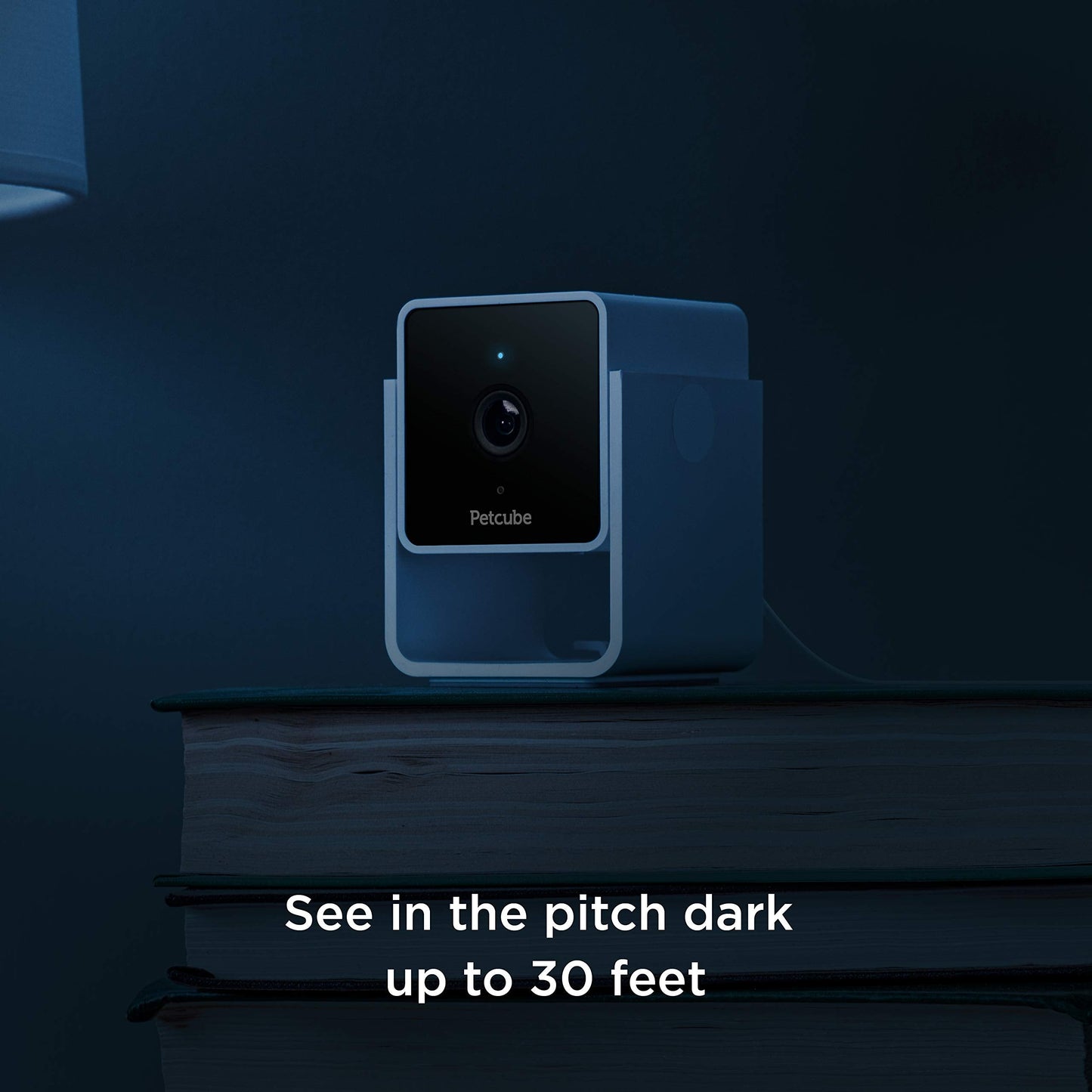 Petcube Cam Indoor Home Security Camera with 1080p HD Video, Two-Way Audio, Motion Detection, and Phone App, Night Vision Wi-Fi Camera for Apartment Security, Video Baby Monitor