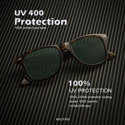 KALIYADI Sunglasses Men Polarized Sunglasses for Mens and Womens, Unisex Sun Glasses for Driving and Fishing, Retro Sun glasses UV Protection (G15/Tortoise G15/Brown)