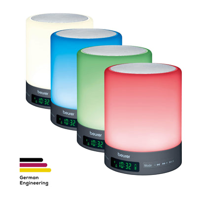 Beurer WL50 Wake Up Light | Daylight Table Lamp | Helps to Support The Sleep Rhythm | LED Technology | FM Radio with 10 Memory Spaces | Bluetooth & Aux Input | 3 Light Levels