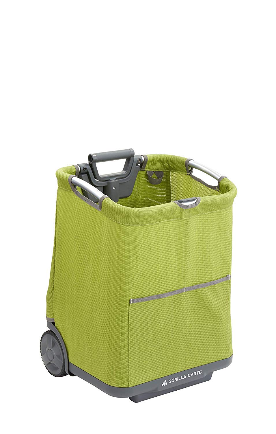 Gorilla Carts GCSS-11G-COM Collapsible Soft-Sided Folding Garden Cart, 150-Pound Capacity, Green