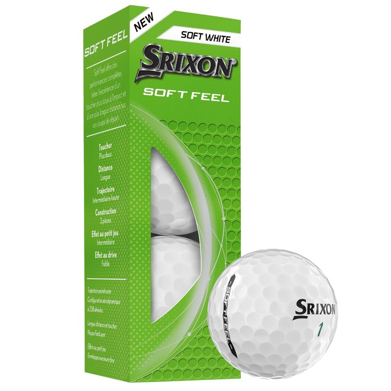 Srixon Soft Feel Golf Balls, Soft Feel 14, White