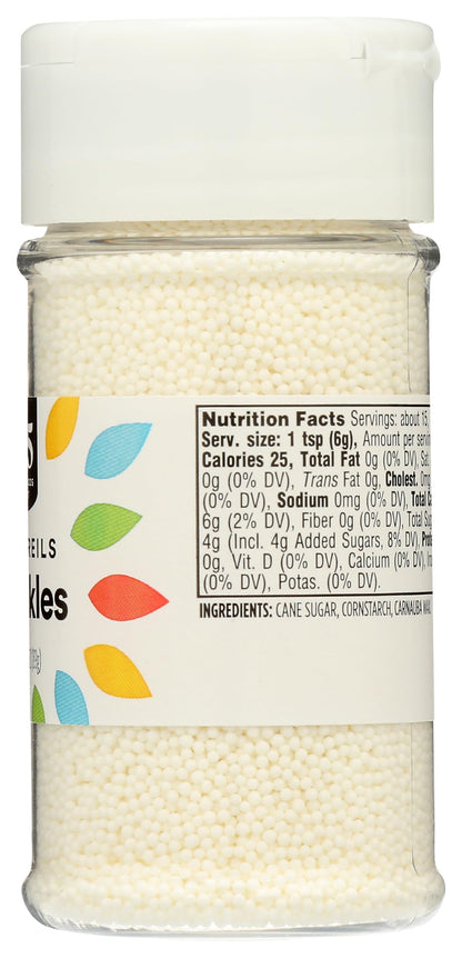 365 by Whole Foods Market, White Nonpareils Sprinkles, 3.15 Ounce