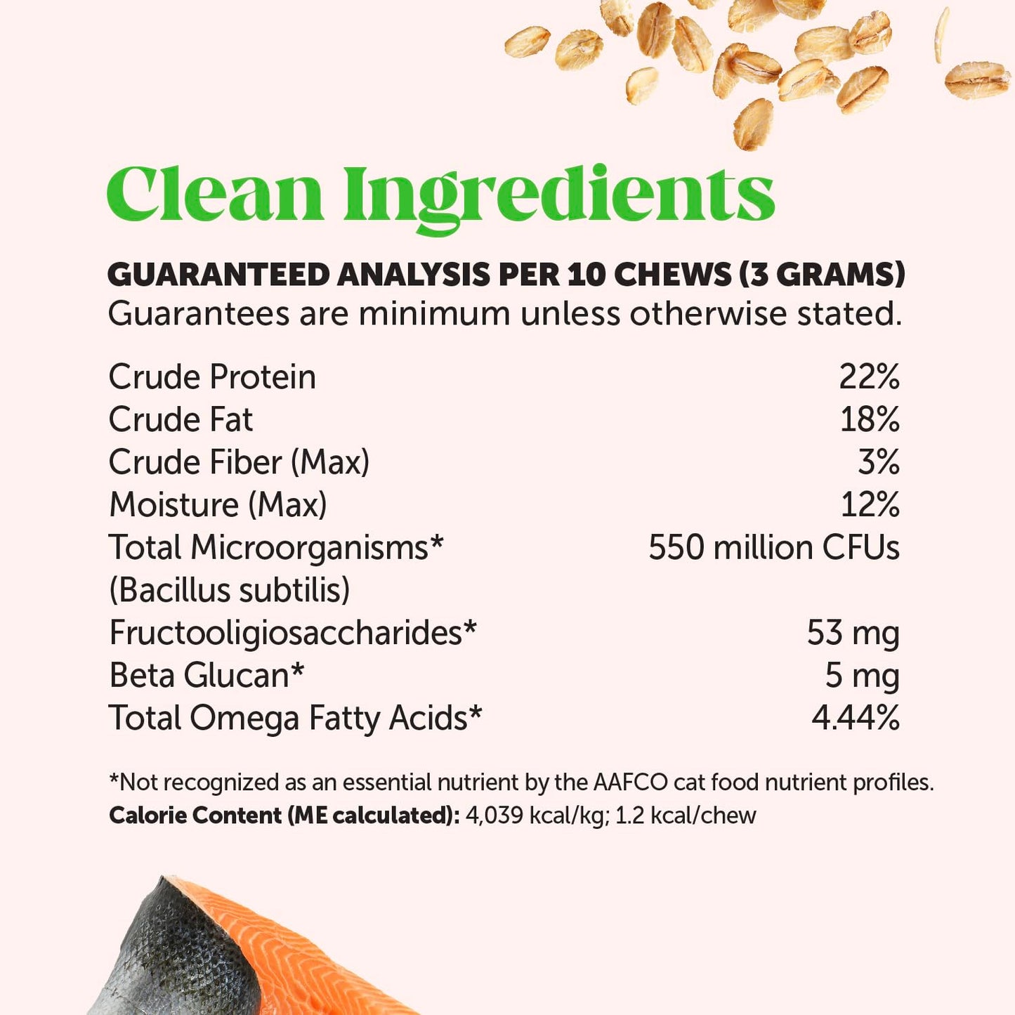 Cat Probiotics Gut + Immune Health Crunchy & Creamy Chews - Digestive Health, Supports Gut Health, Immunity, Healthy Digestion + Cat Constipation Relief - Chicken 30-Day Supply