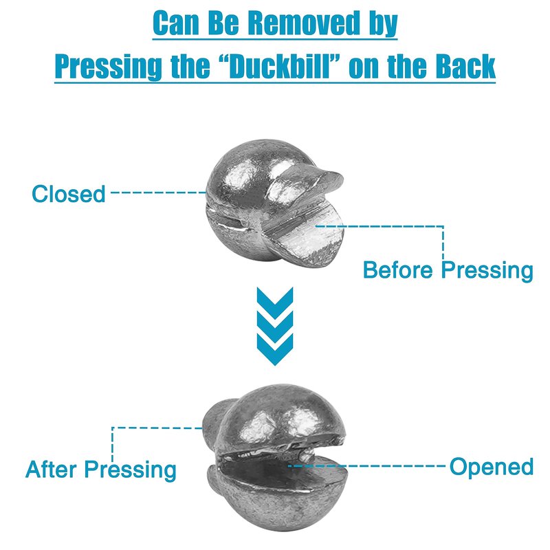 Split Shot Fishing Weights Kit, 180/210pcs Removable Round Fishing Weights Sinkers Clip On Shot Weights Fly Fishing Line Sinkers Fishing Sinkers for Freshwater Saltwater