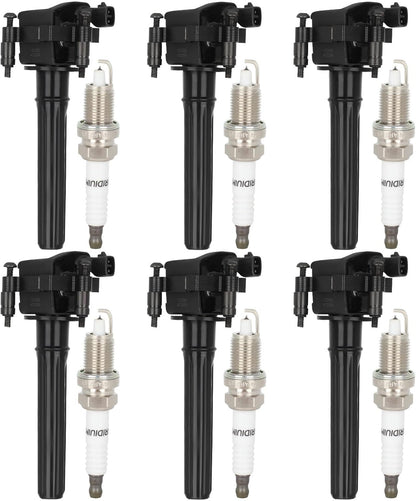 ECCPP 3 ignition coils with 3 iridium Spark Plugs,UF808,coils packs,for Smart Fortwo 2016-2017 0.9L‎224332428R,UF-808