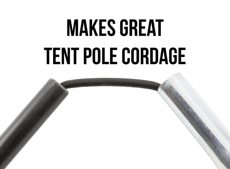 TOUGH-GRID Shock Cord - Stretchable! Great for Emergency Supply, Hiking, and Crafts - 100% Nylon Sheath (Red - 100Ft., 1/8" Diameter)