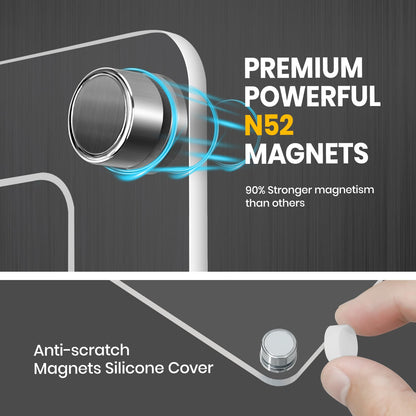 IDEATECH Acrylic Magnetic Fridge Calendar Planner 2025, Clear Dry Erase Board for Refrigerator, 2in1 Vertical Monthly & Weekly Planner to Do Grocery List Board,Family Calendar WhiteBoard Magnet(White)