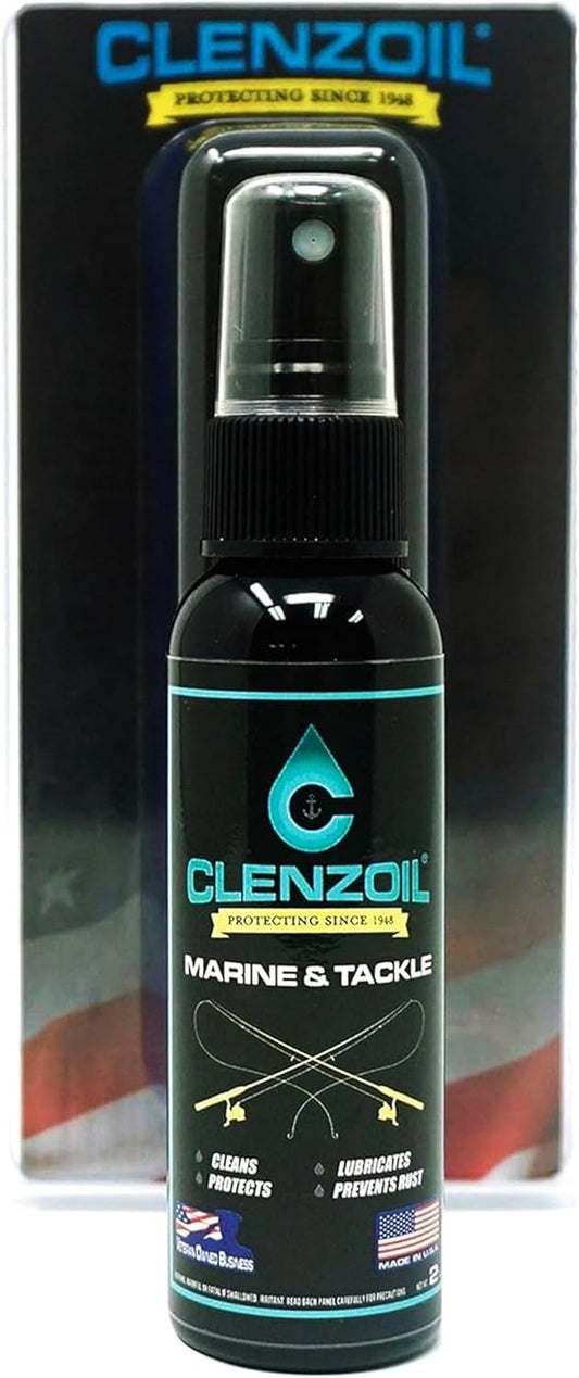 Clenzoil Marine & Tackle Fishing Gear Oil Lubricant - 2 oz Pump Sprayer for Reels, Motors & Downriggers