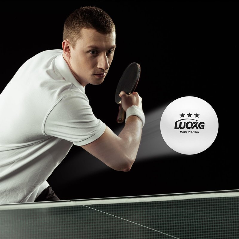 LUOXG Ping Pong Balls, Ping Pong Balls 20 Pack, White Table Tennis Balls, 3 Star Table Tennis Balls, Suitable for Beginners and Professionals