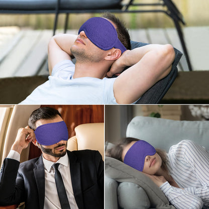 Gritin 100% Blackout Sleep Eye Mask for Women Men, Zero Pressure Sleeping Mask - Ergonomic Design 3D Cutout Eye Movement and Eyelash Friendly Night Blindfold, Ultra Soft Comfortable for Sleeping