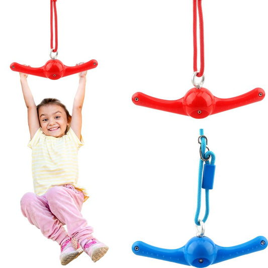 Restroma 2 Pack Ninja Twist Swing 360° Handle Twist Playset Ninja Line Toys Jungle Gym Accessories for Kids Boys Girls Playground Backyard Swing Set Attachments