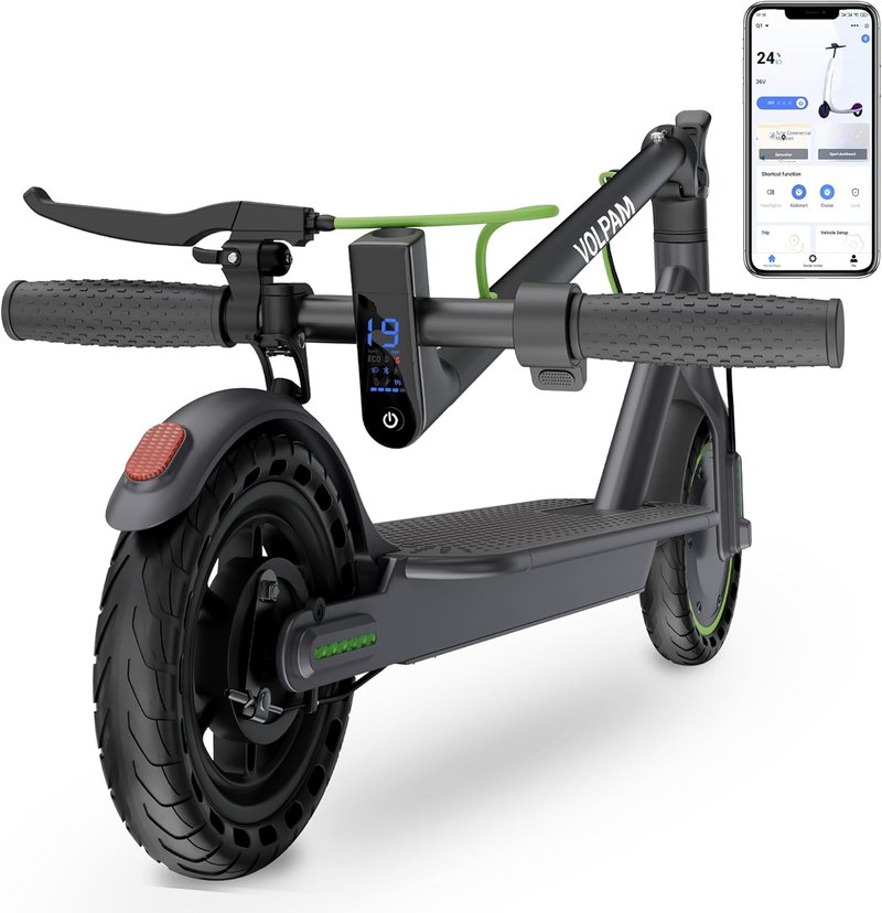 Electric Scooter - 350W/500W Motor, 19/22 MPH Speed, 16-28 Miles Range | 8.5"/10" Solid Tire, Folding Design