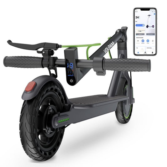 VOLPAM Electric Scooter with 8.5"/10" Solid Tire, 350W/500W Powerful Motor & 19/22 MPH Top Speed, 16-28 Miles Long Range, Folding E Scooter Choice