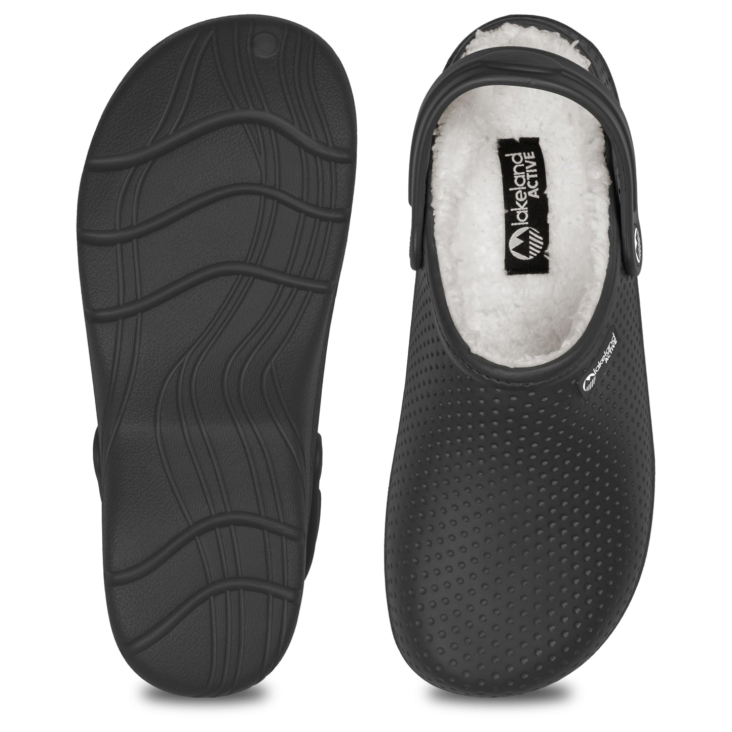 Lakeland Active Men's Fleece-Lined Dockray Clogs - Black - 10