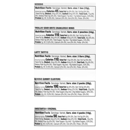 SweeTARTS Variety Party Mix, Individually Wrapped Assorted Candy, 28.6 Ounce (75 Count)
