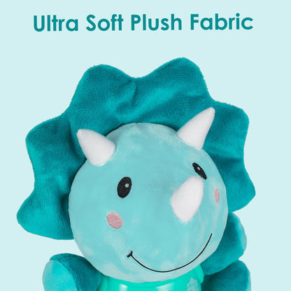 iPlay, iLearn Baby Dinosaur Musical Toys, Newborn Boys Gift, Soft Dinos Plush Stuffed Animal, Infant Light Music Time, 1st Birthday Stocking Gift Stuffer for 0 1 3 6 9 12 18 Month 1-3 Yrs Toddler Girl