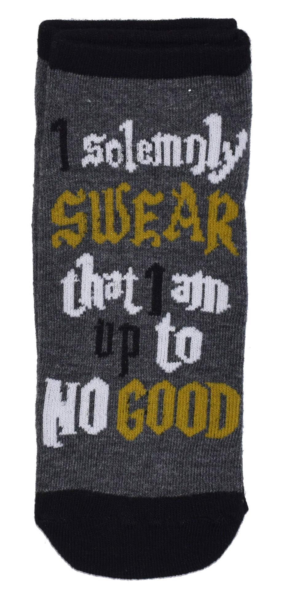 Harry Potter Glasses Deathly Hallows Mischief Managed 5 Pack Ankle Socks Black