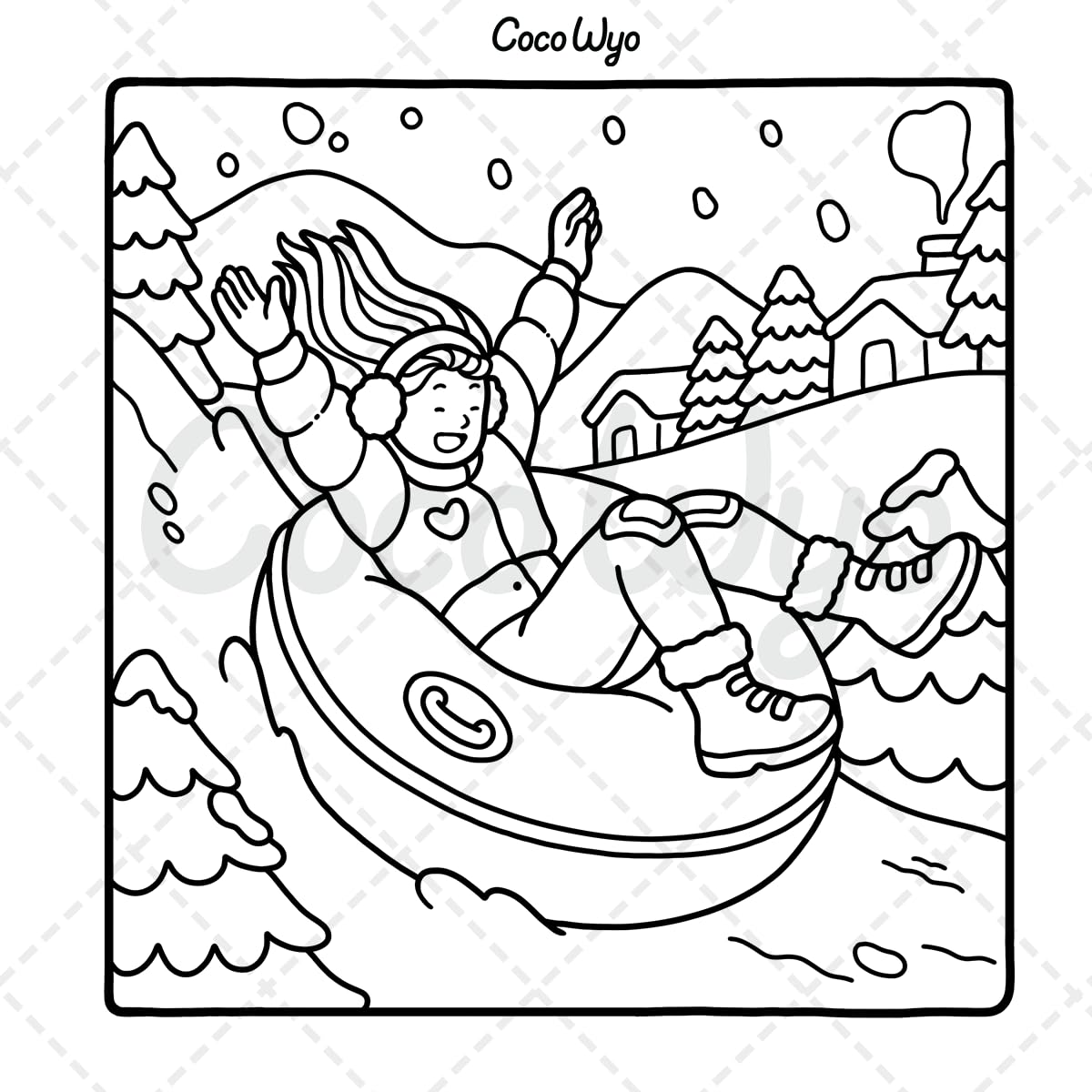 Girl Moments: Coloring Book for Adults and Teens Featuring Cute Cozy Daily Activities for Relaxation