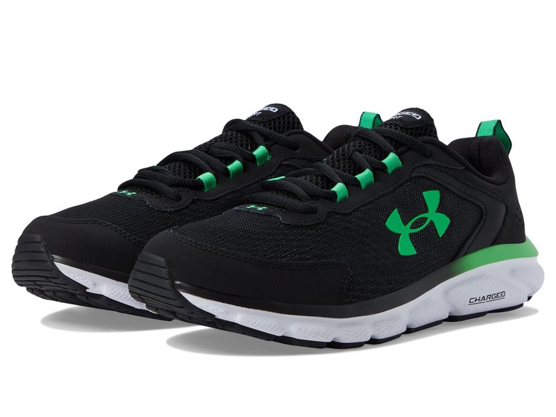 Under Armour Men's Charged Assert 9, (008) Black/Extreme Green/Extreme Green, 12.5